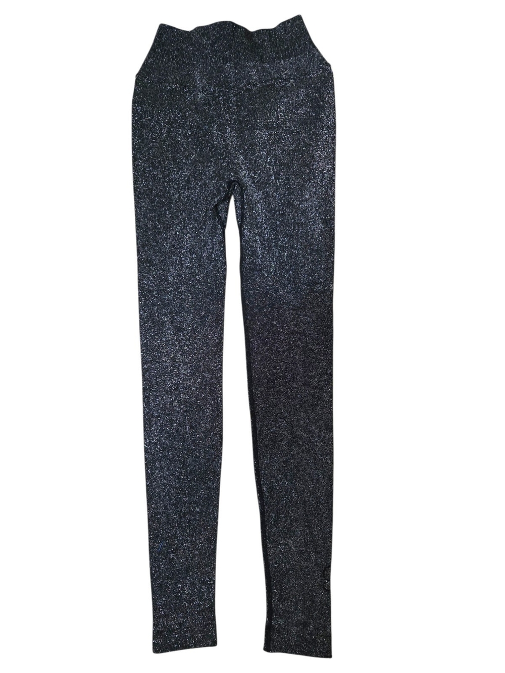 NUX Women's High Rise Sparkle Black Leggings